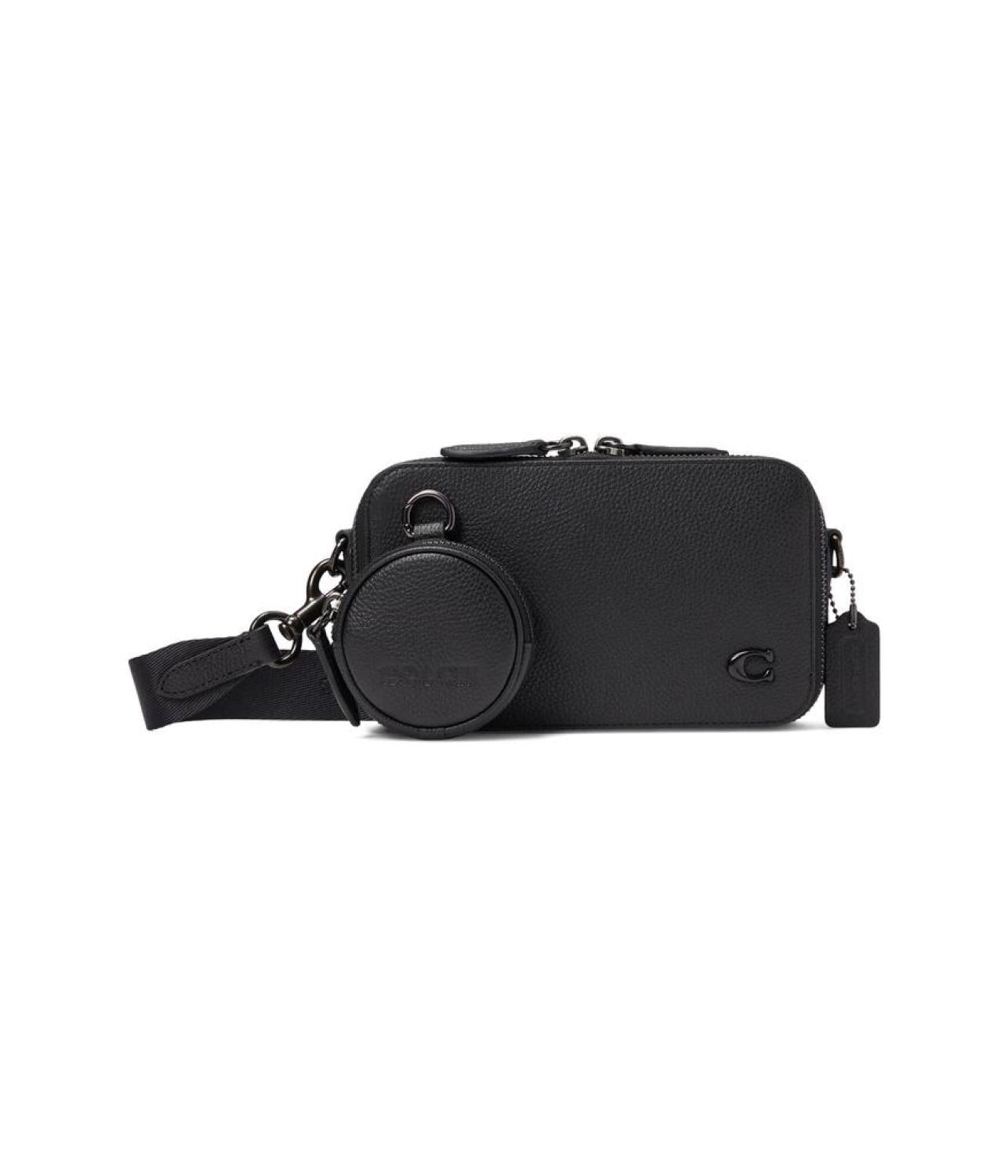 Charter Slim Crossbody in Pebble Leather with Sculpted C Hardware Branding