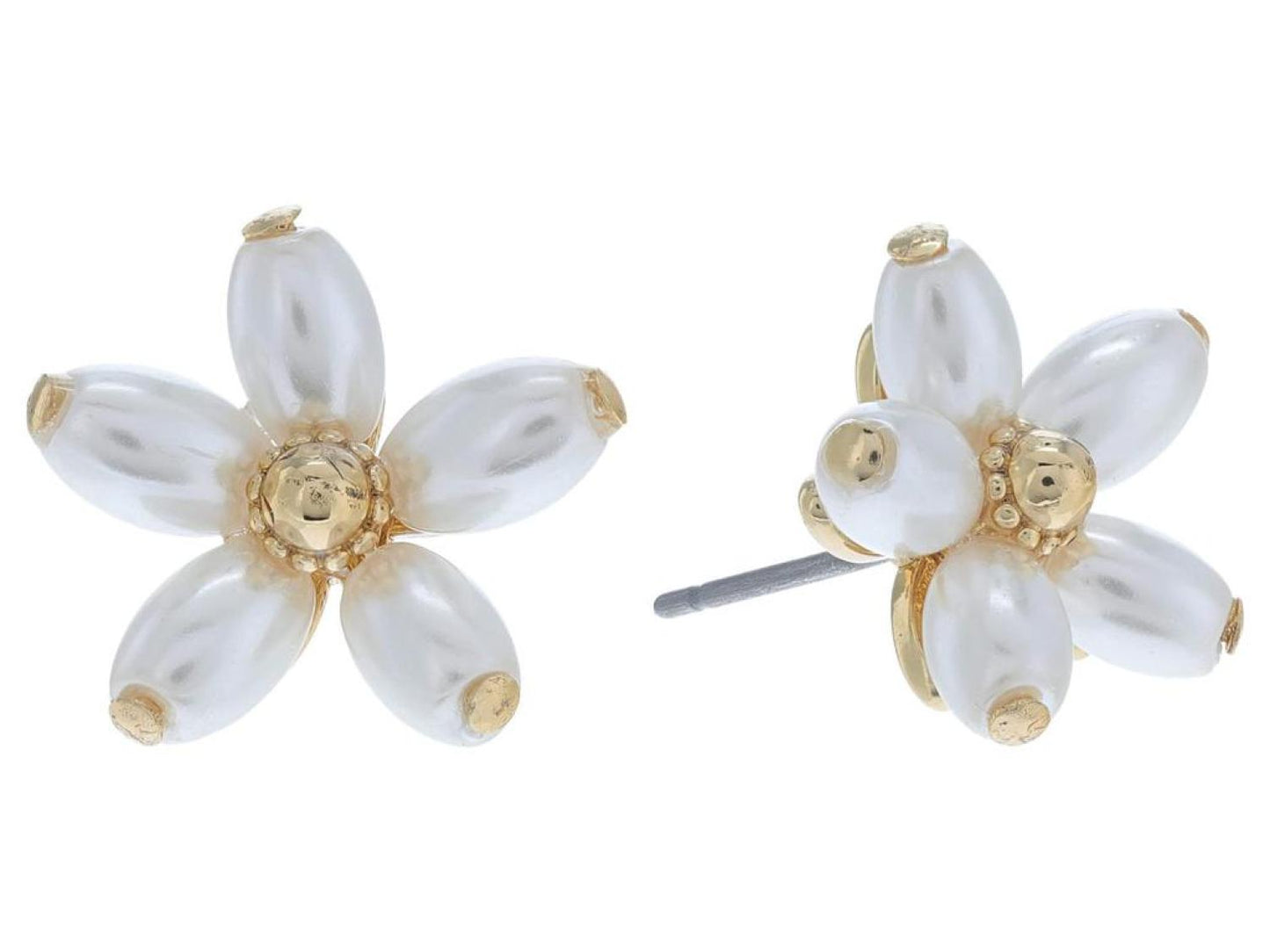 Fresh Squeeze Pearl Flower Studs Earrings