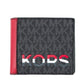 Michael Kors Cooper  Flame Signature Leather Graphic Logo Billfold Women's Wallet
