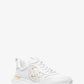 Dev Logo Embossed Faux Leather Trainer