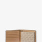 Logo and Faux Leather Stripe Wallet With Passcase Gift Set
