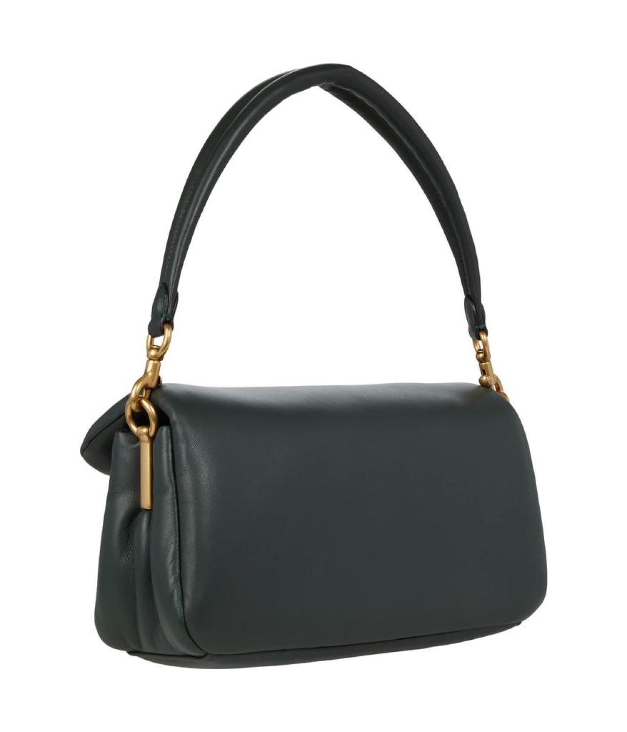 Leather Covered C Closure Pillow Tabby Shoulder Bag 26