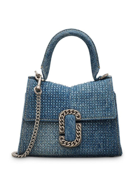 The Crystal Denim St. Marc Mini Top Handle