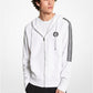 Logo Tape Cotton Blend Zip-Up Hoodie