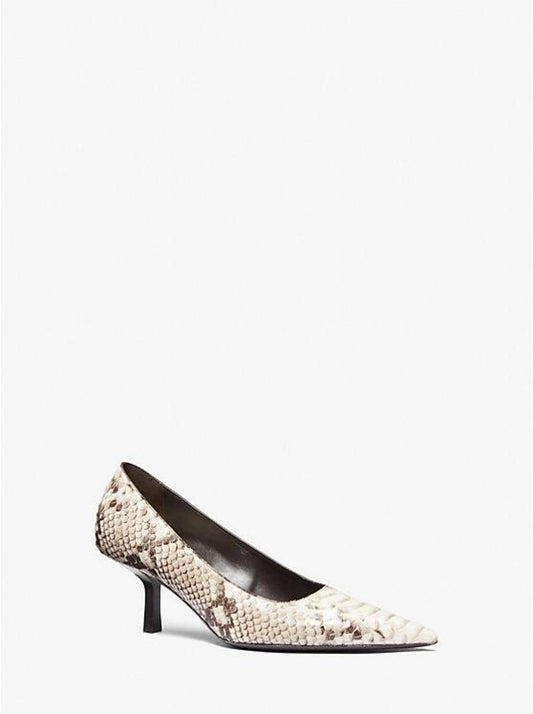 Frankie Python Embossed Leather Pump