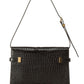 Saint Laurent Manhattan Small Croc-Embossed Leather Shoulder Bag