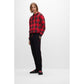Cotton-terry loungewear tracksuit bottoms with contrast logo