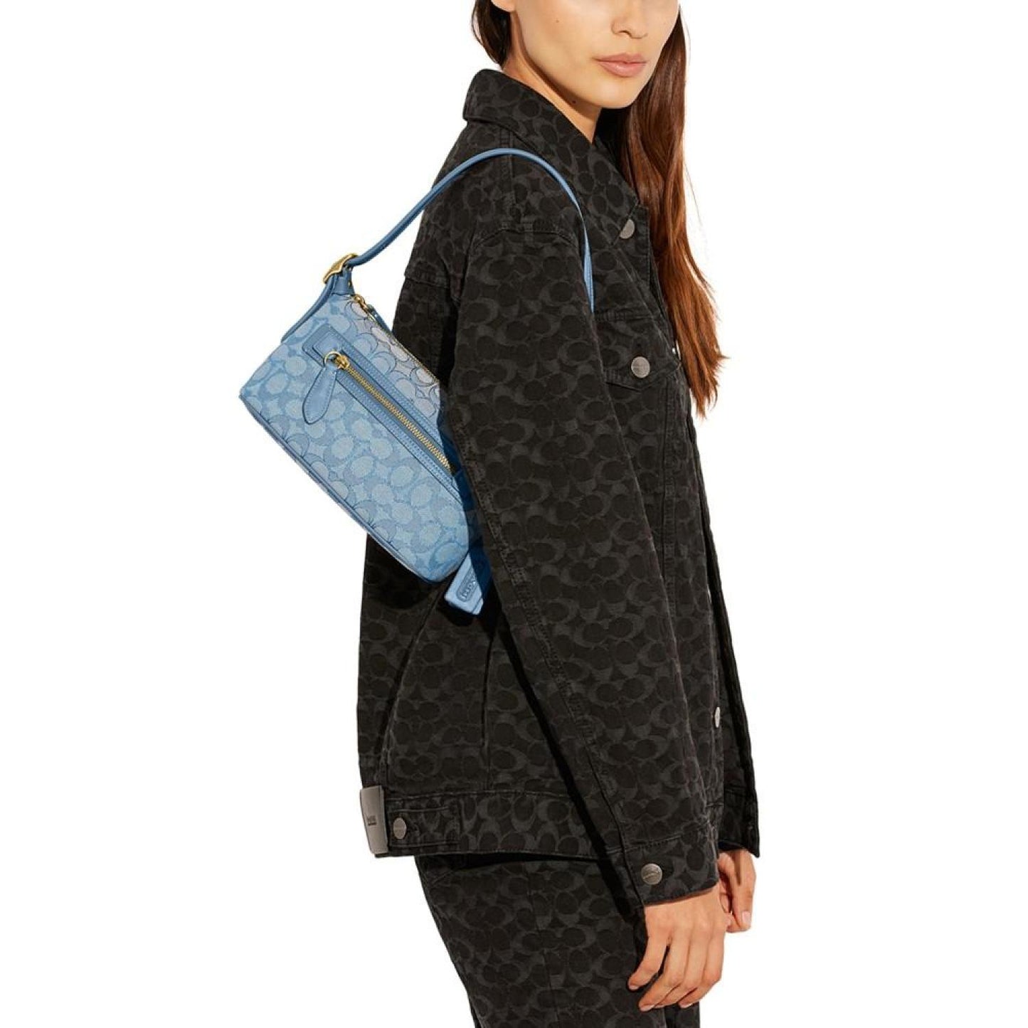 Signature Jacquard Demi Shoulder Bag