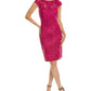 Marchesa Notte Embroidered Sheath Dress