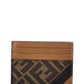 FENDI FF Leather Card Holder