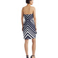 Striped Taffeta Strapless Cocktail Dress