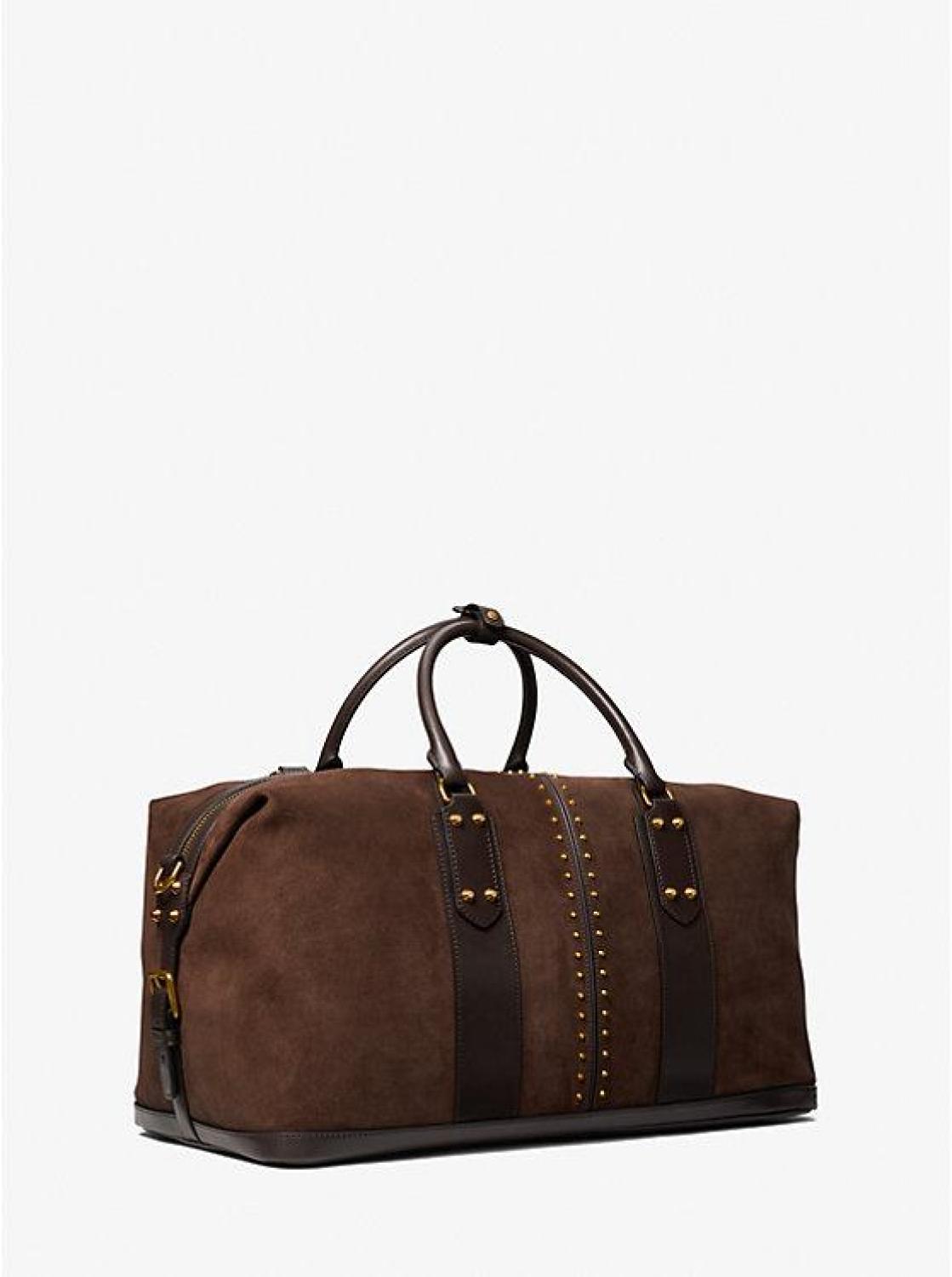Astor Studded Suede Duffel Bag