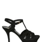 Saint Laurent Glittered Tribute Platform Sandals