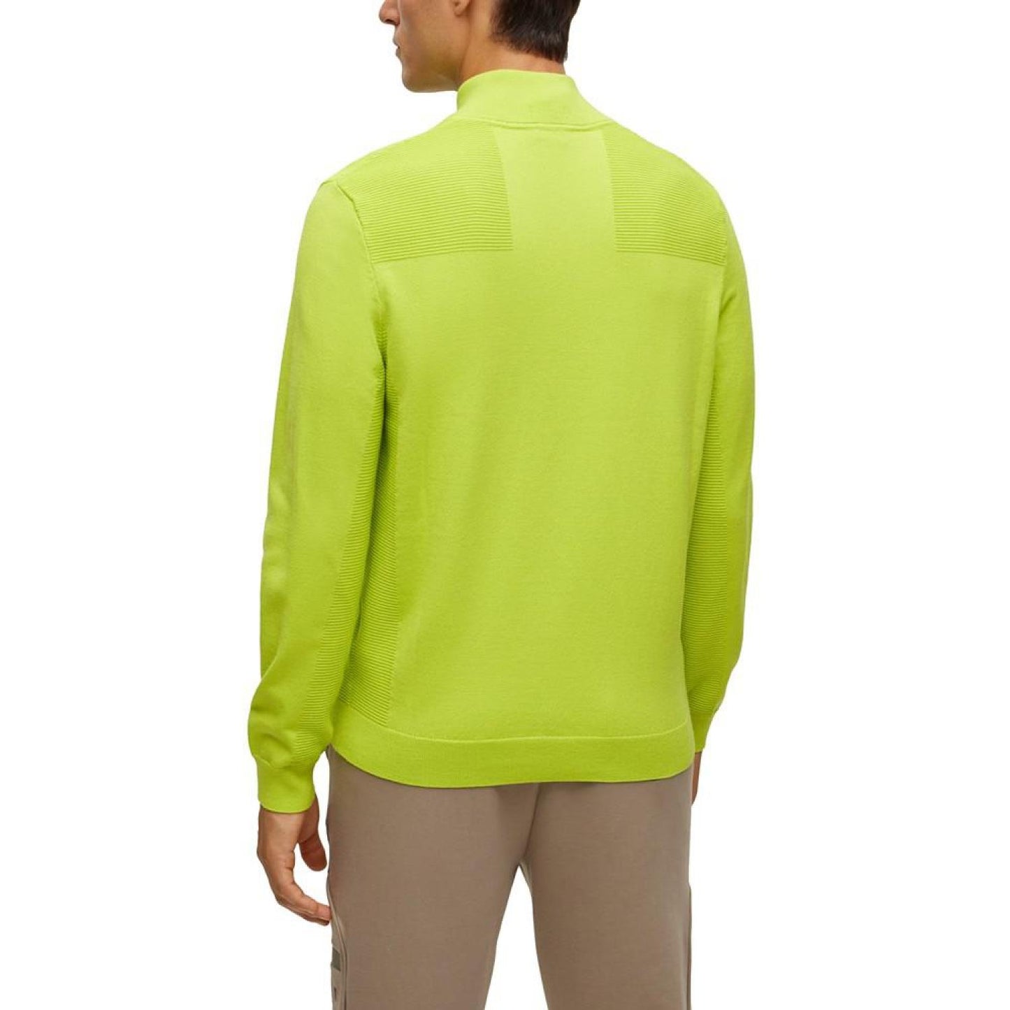 Men's Branded Zip-Neck Sweater