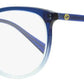 Gucci Women's Oval Eyeglasses GG0550O 004 Blue Gradient 51mm