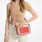 Maeve Large Canvas and Smooth Crossbody Bag