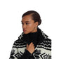 Fair Isle Jacquard Fleece Mockneck Coat