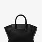 Avril Large Leather Top-Zip Satchel