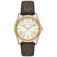 Women's Lexington Three-Hand Brown Signature Polyvinyl Chloride Watch 38mm