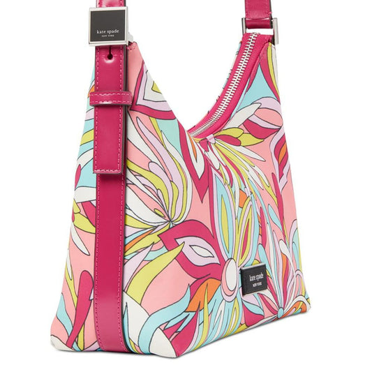 Sam Icon Anemone Floral Printed Fabric Small Shoulder Bag