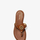Conway Logo Charm Leather Sandal