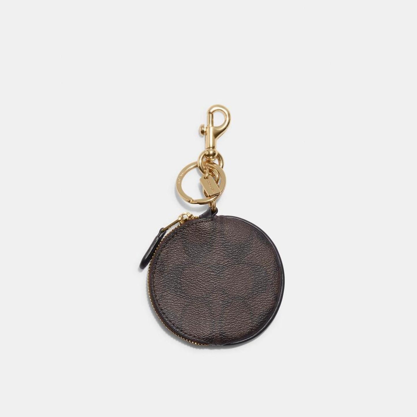 Coach Outlet Circular Coin Pouch In Signature Canvas