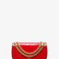 Christie Mini Crocodile Embossed Leather Envelope Bag