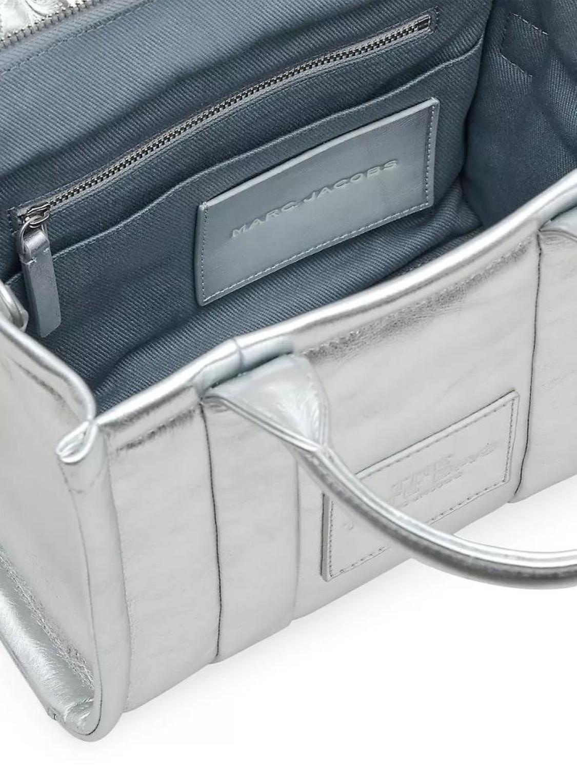 The Mini Metallic Leather Tote Bag
