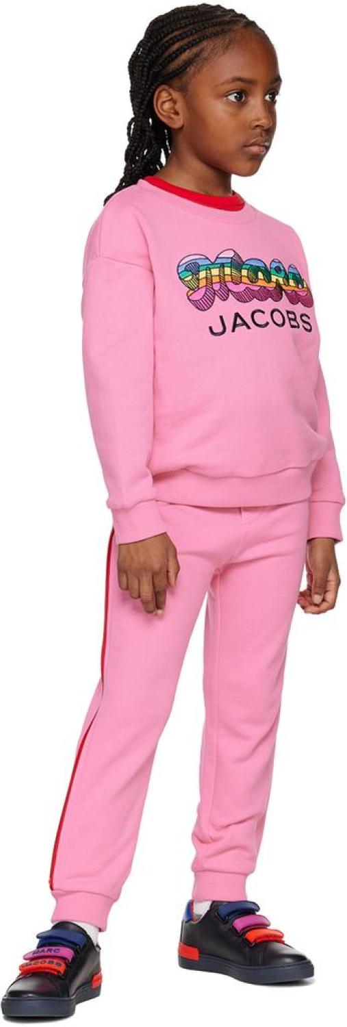 Kids Pink Embroidered Sweatshirt