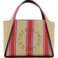 Stella mccartney 'stella logo' raffia tote bag