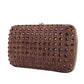 Gucci Women's  Suede Broadway Crystal Evening Clutch Bag