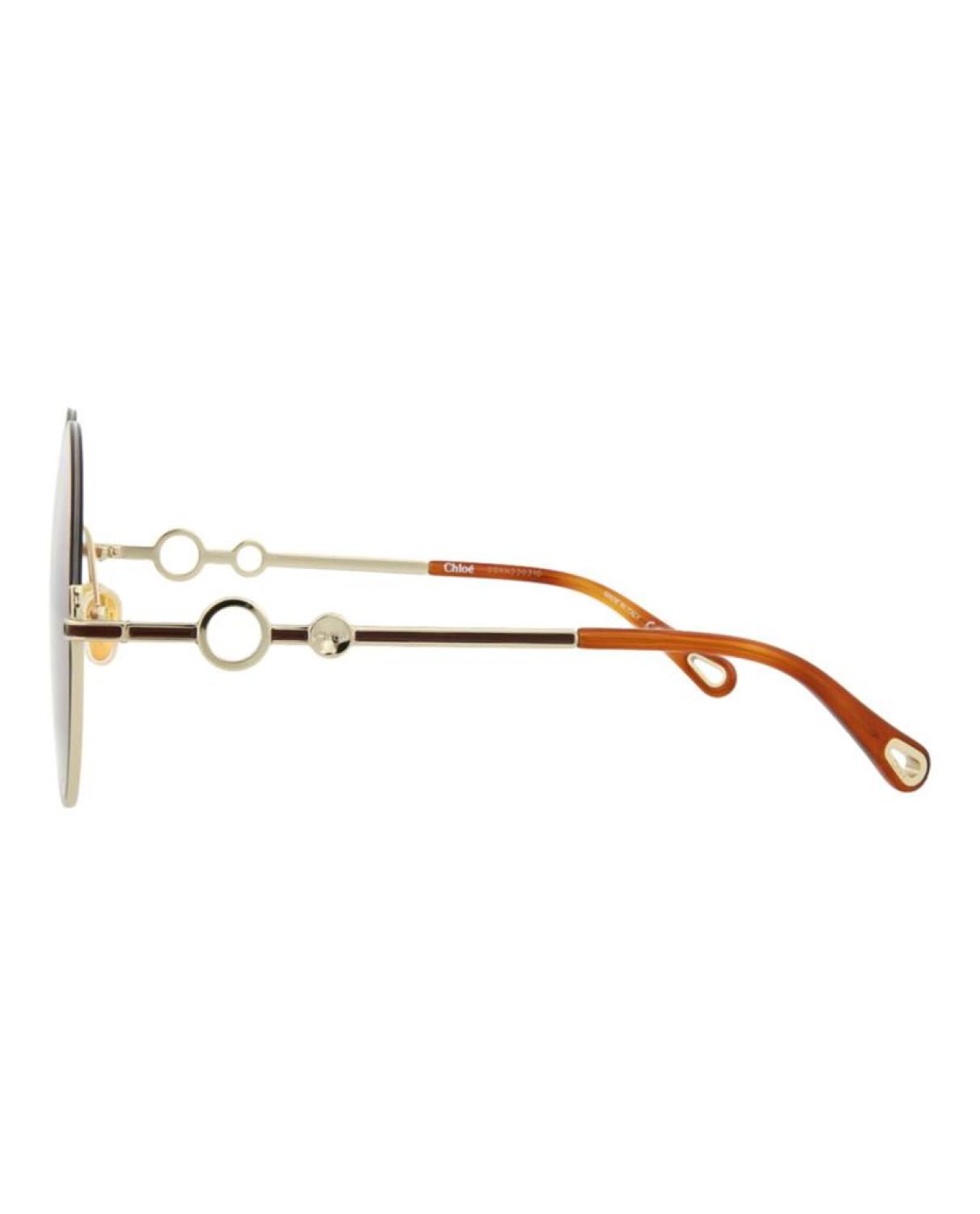 Round-Frame Metal Sunglasses