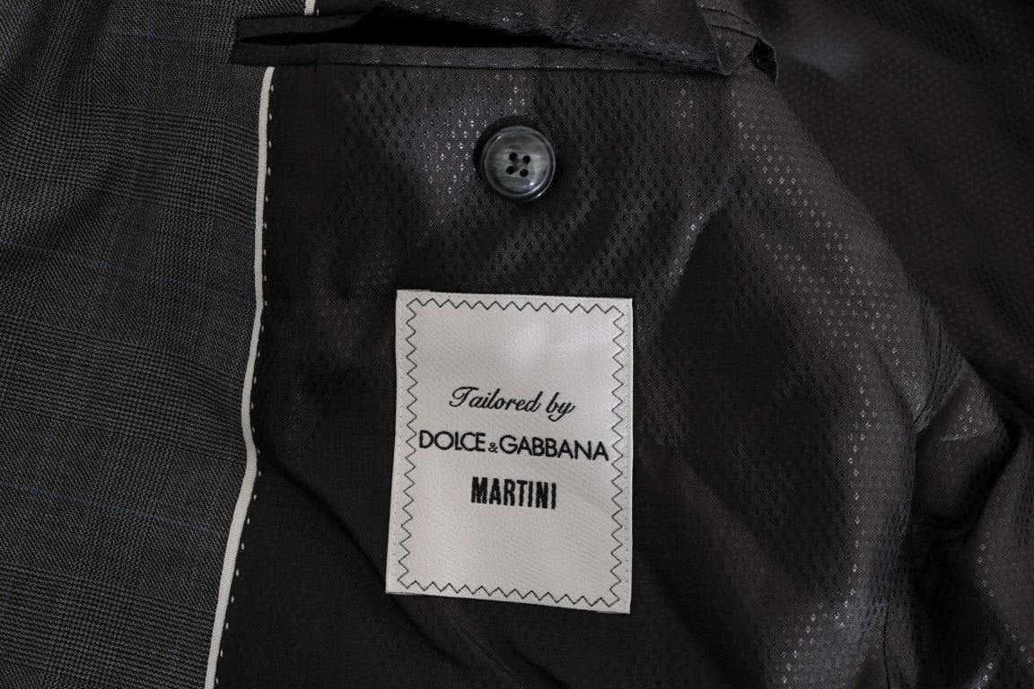 Dolce & Gabbana Gray Wool MARTINI Slim Blazer