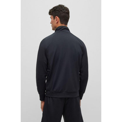Zip-up sweatshirt in active-stretch fabric
