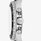 Oversized Everest Silver-Tone and Leather Watch