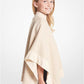 Metallic Logo Knit Cape