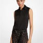 Hansen Charmeuse Sleeveless Shirt