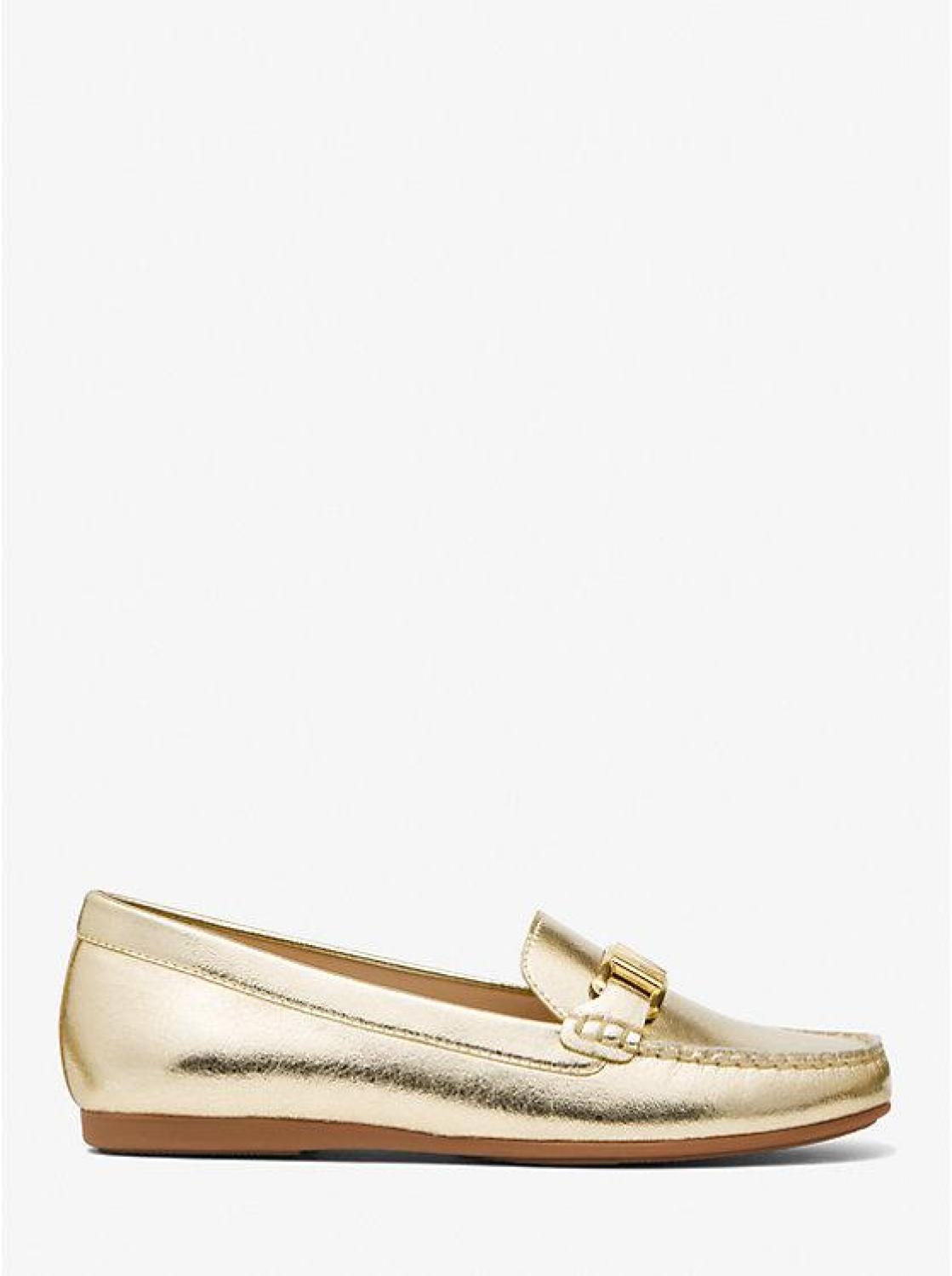 Camila Metallic Faux Leather Moccasin