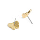 Purple Enamel Signature Butterfly Stud Earrings
