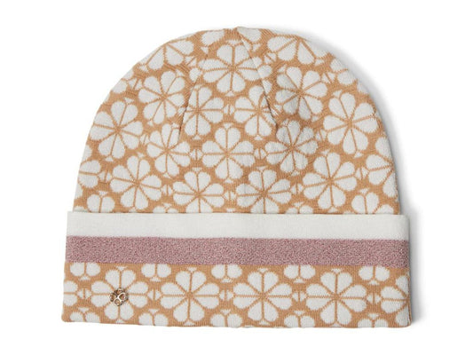 Spade Flower Stripe Beanie