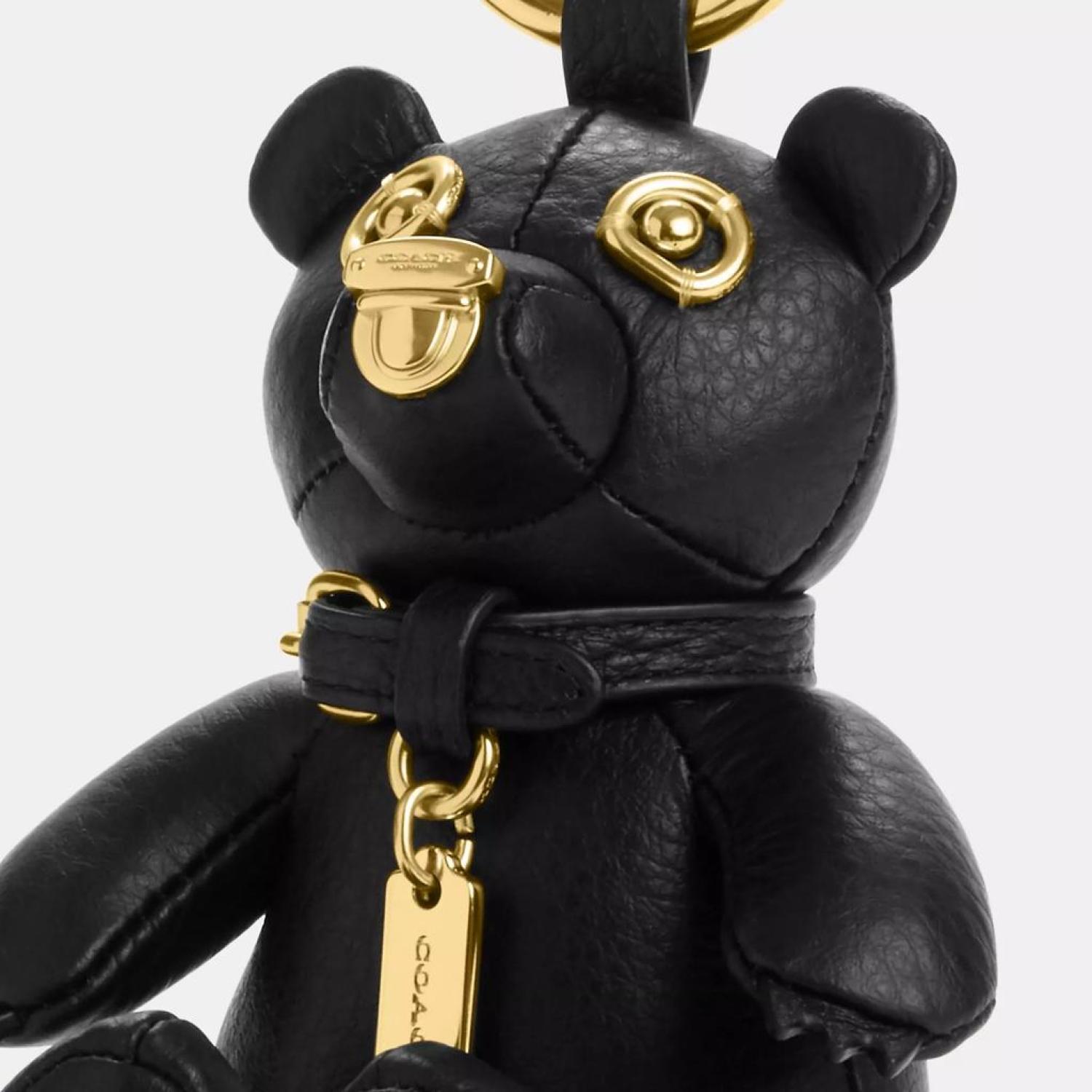 coach bear backpack Signature 15" Collectible Limited Edition : Toys & Games Crafted from woven straw with leather NWT Coach bear bag charm