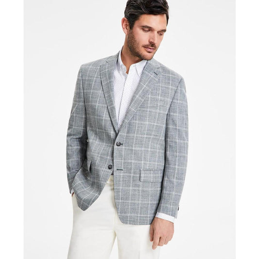 Men's Classic-Fit Windowpane Sport Coat