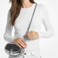 Mila Small Metallic Leather Shoulder Bag