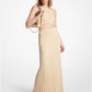 Metallic Ribbed Knit Skirt