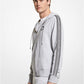 Logo Tape Cotton Blend Zip-Up Hoodie