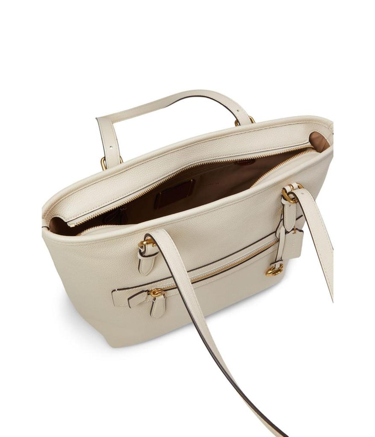 Polished Pebble Leather Taylor Tote