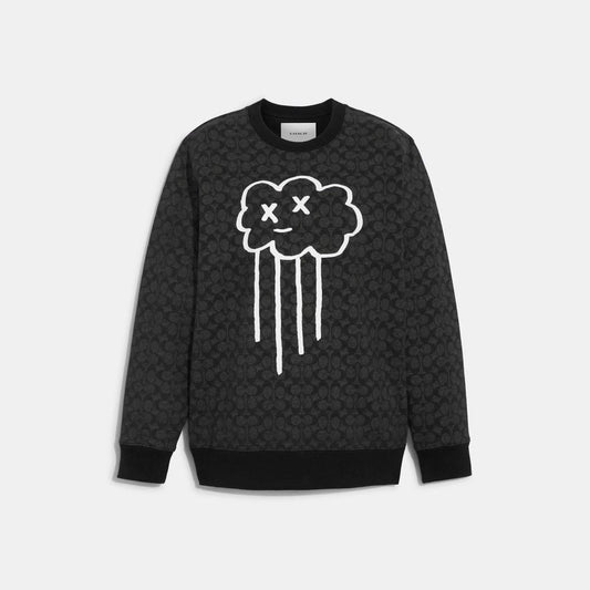 Coach Outlet Rain Cloud Sweatshirt In Organic Cotton
