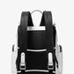 Hudson Signature Logo and Leather Cargo Backpack