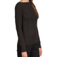 Metallic Long Sleeve Cowl Top