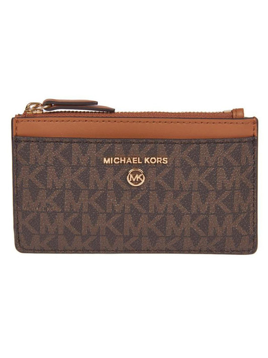 Michael Michael Kors Monogram Printed Zipped Cardholder